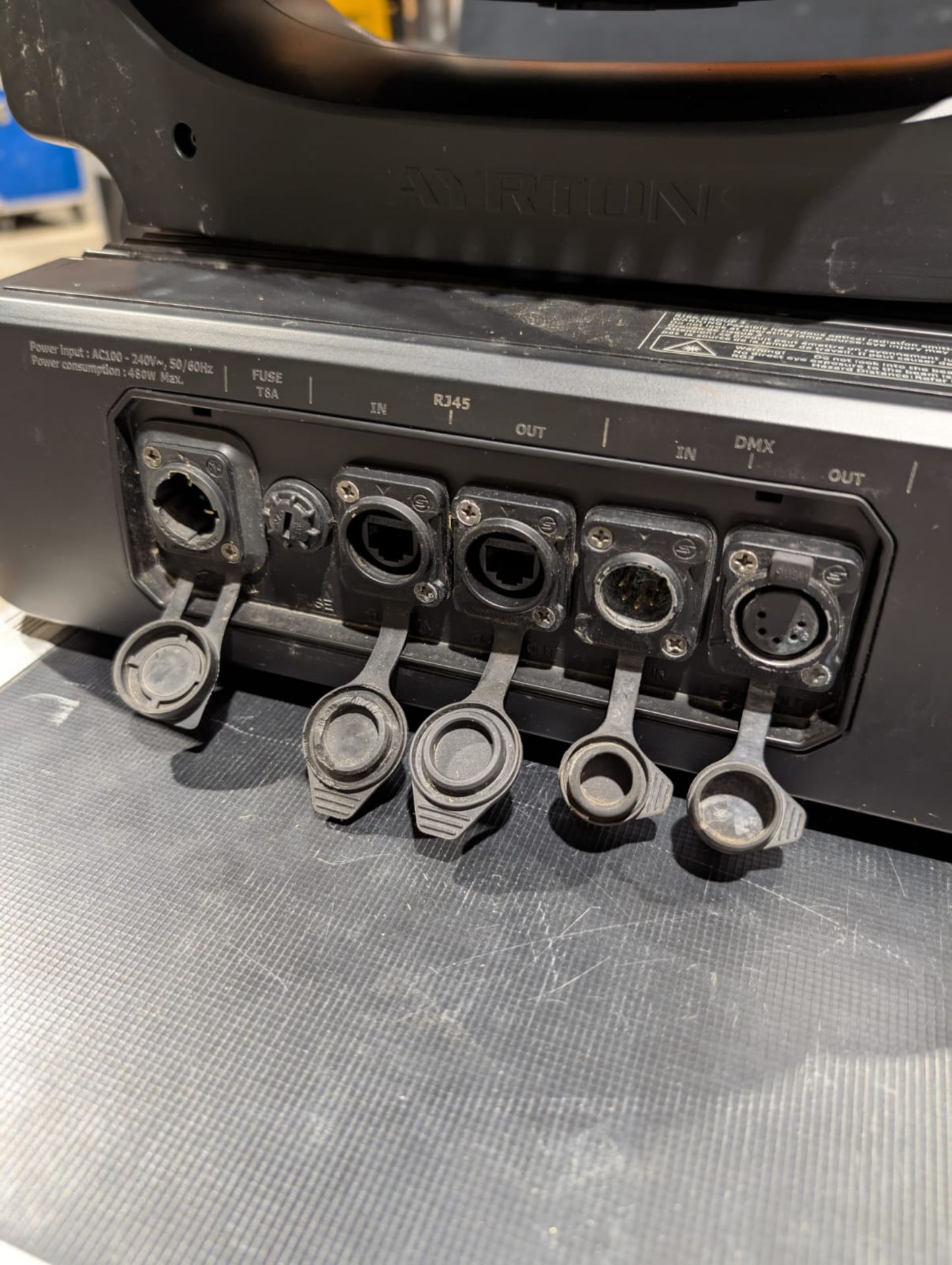 Set of 2x Ayrton Cobra IP65 laser source moving light in flightcase with 16A to True1 & clamps - Image 5 of 5