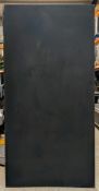 Set of 10x timber frame set panel wrapped in black wool serge 2.4m x 1.2m.