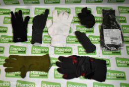 296x British Forces unpaired gloves - mixed styles - mixed sizes