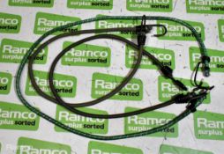 24x British Forces bungee cords - 24kg - mixed sizes