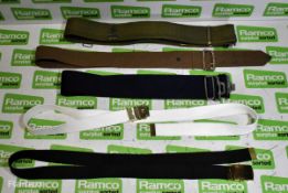 50x British Forces belts - various types and sizes
