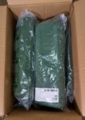 7x Micro-fleece towels with stuff sack - Olive - mixed sizes