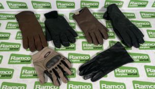 100x pairs of cold weather leather gloves