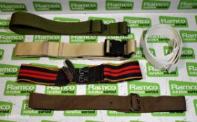 200x British Forces belts - various types and sizes