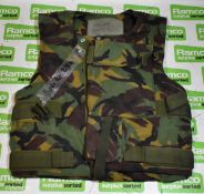11x British Army DPM combat vests - mixed sizes - no filler