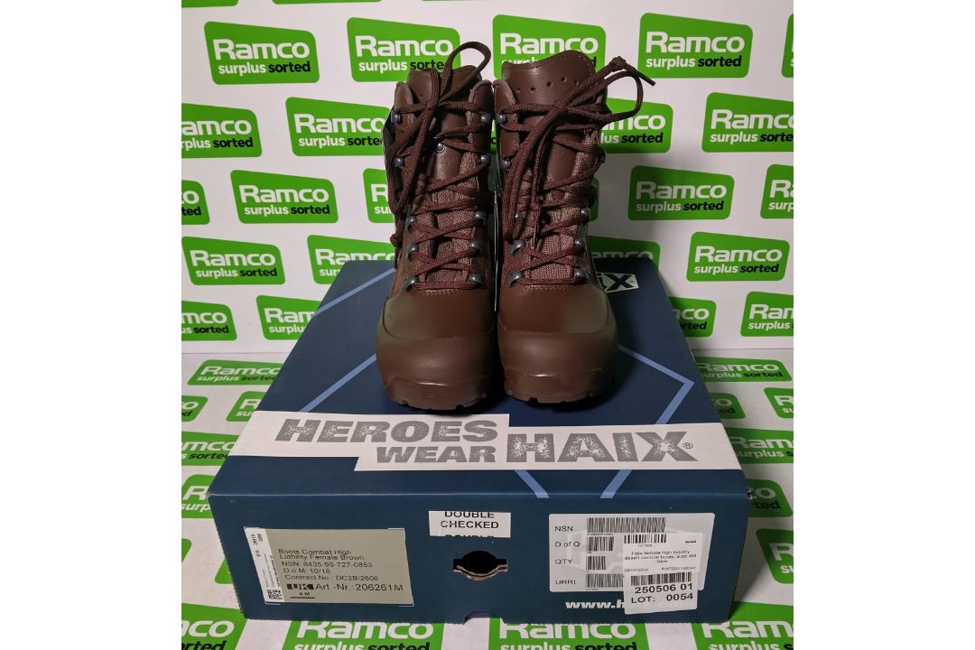 Haix female high liability desert combat boots - Size 4M - Image 2 of 5