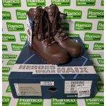 Haix female high liability desert combat boots - Size 4M
