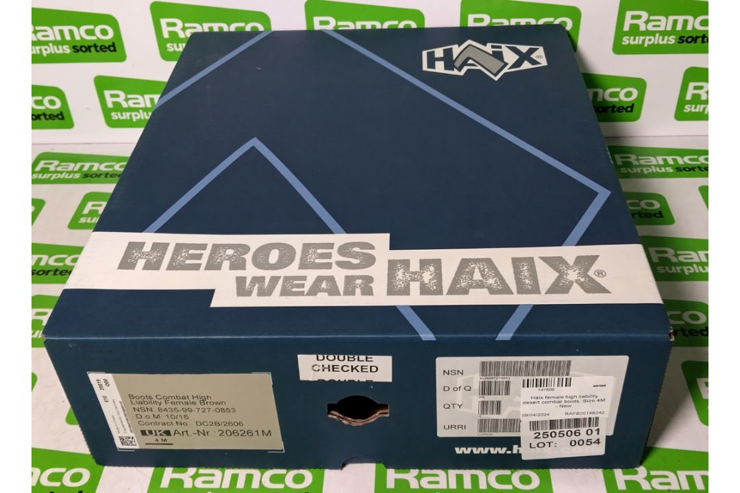 Haix female high liability desert combat boots - Size 4M - Image 5 of 5