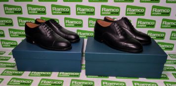 2x John Land service shoes - Black - Size 7M
