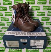 Haix female high liability desert combat boots - Size 4M