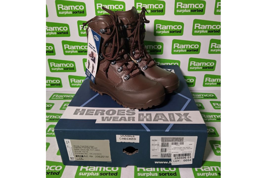 Haix female high liability desert combat boots - Size 4M - Image 1 of 5