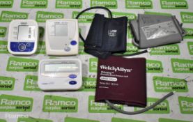14x Omron blood pressure monitors and cuffs - L 430 x W 600 x H 260mm