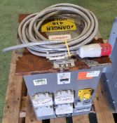 K.E.S. CTE 415V electric power unit 110V 2 ph 3 kVA - W 350 x D 380 x H 520mm