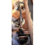 Land Rover RWMIK+ rear axle assembly with brake discs, pads and calipers in wooden storage crate