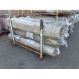 90x rolls of fibre reinforced tarpaulin - 4m wide x 50m long
