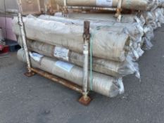 90x rolls of fibre reinforced tarpaulin - 4m wide x 50m long
