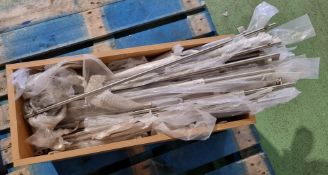 Stainless steel door/drawer handles - mixed types and sizes