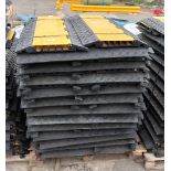 50x 5 channel rubber cable protector ramps - approx dimensions: L 900 x W 500 x H 55mm