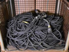 Multicore socapex audio and 32 Amp single phase cable - approx. 100 metres