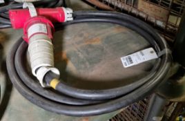 63 Amp three phase cable - approx. 5 metres