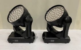 4x Martin Mac Quantum Wash in 2 cases dimensions 80 x 60 x 100 cm and 100.4kg each.