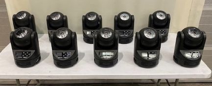 10x Ayrton Magic Dot in flight case 117 x 79 x 64 cm and weight 134.8kg.