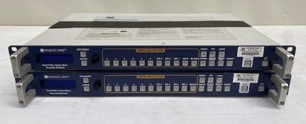 2x SWITCHER/SCALER AW PULSE PLS300. Unpackaged dimensions 8.5kg, 48 x 35 x 10 cm and weight 8.5kg.