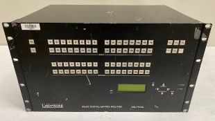 1x Lightware MX 33x33 DVI Matrix. Unpackaged dimensions 48 x 32 x 26.5 cm and 20.8kg