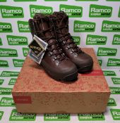 Iturri brown combat boots - female - size 4L