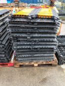 50x 5 channel rubber cable protector ramps - approx dimensions: L 900 x W 500 x H 55mm