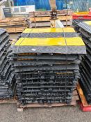 50x 5 channel rubber cable protector ramps - approx dimensions: L 900 x W 500 x H 55mm