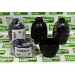 Plastic water canteens - may be incomplete