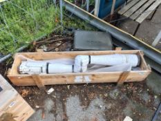 Manipulator arm extension in wooden crate