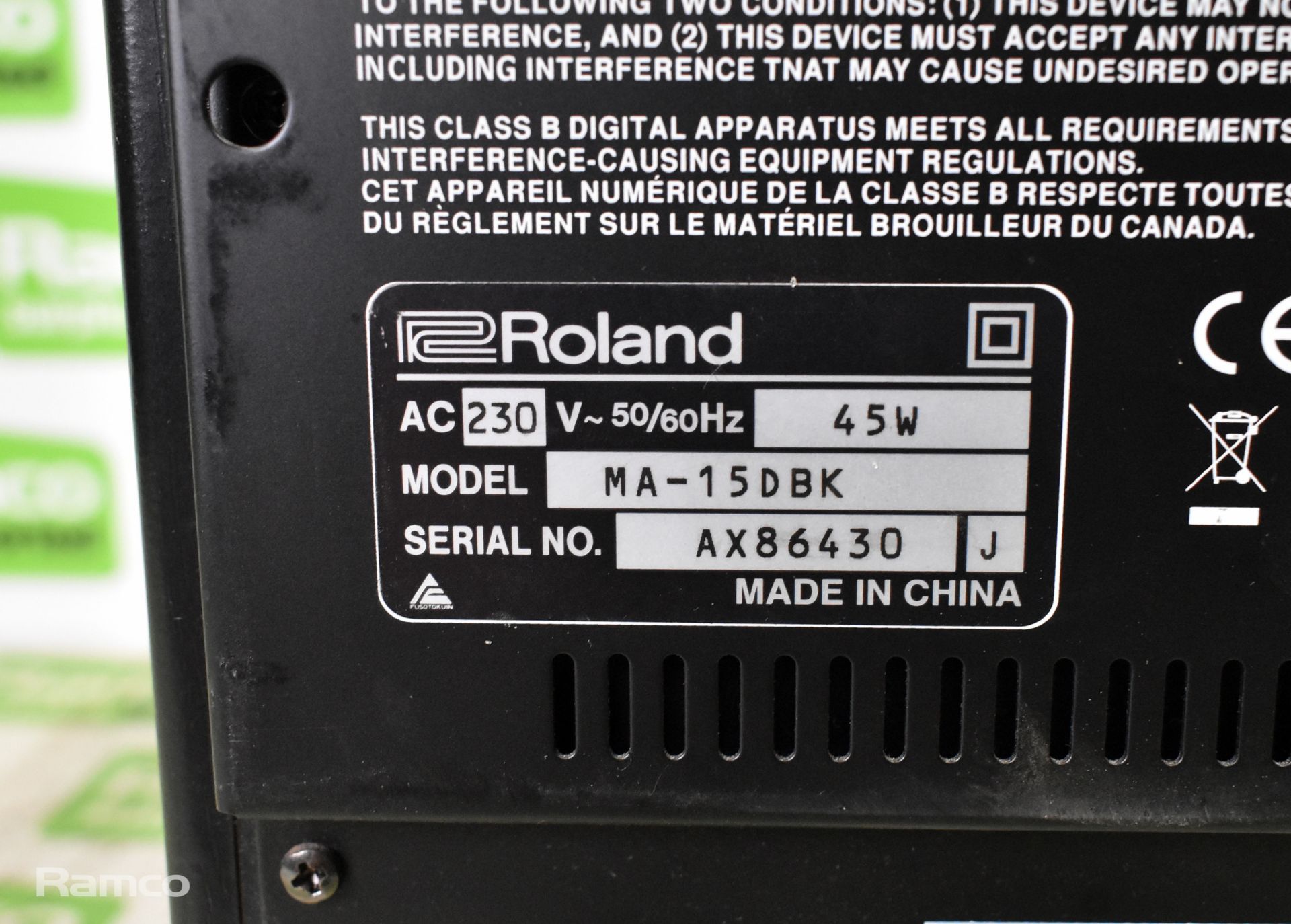 16x Roland Edirol MA-15DBK digital stereo micro monitor speakers - Image 6 of 6