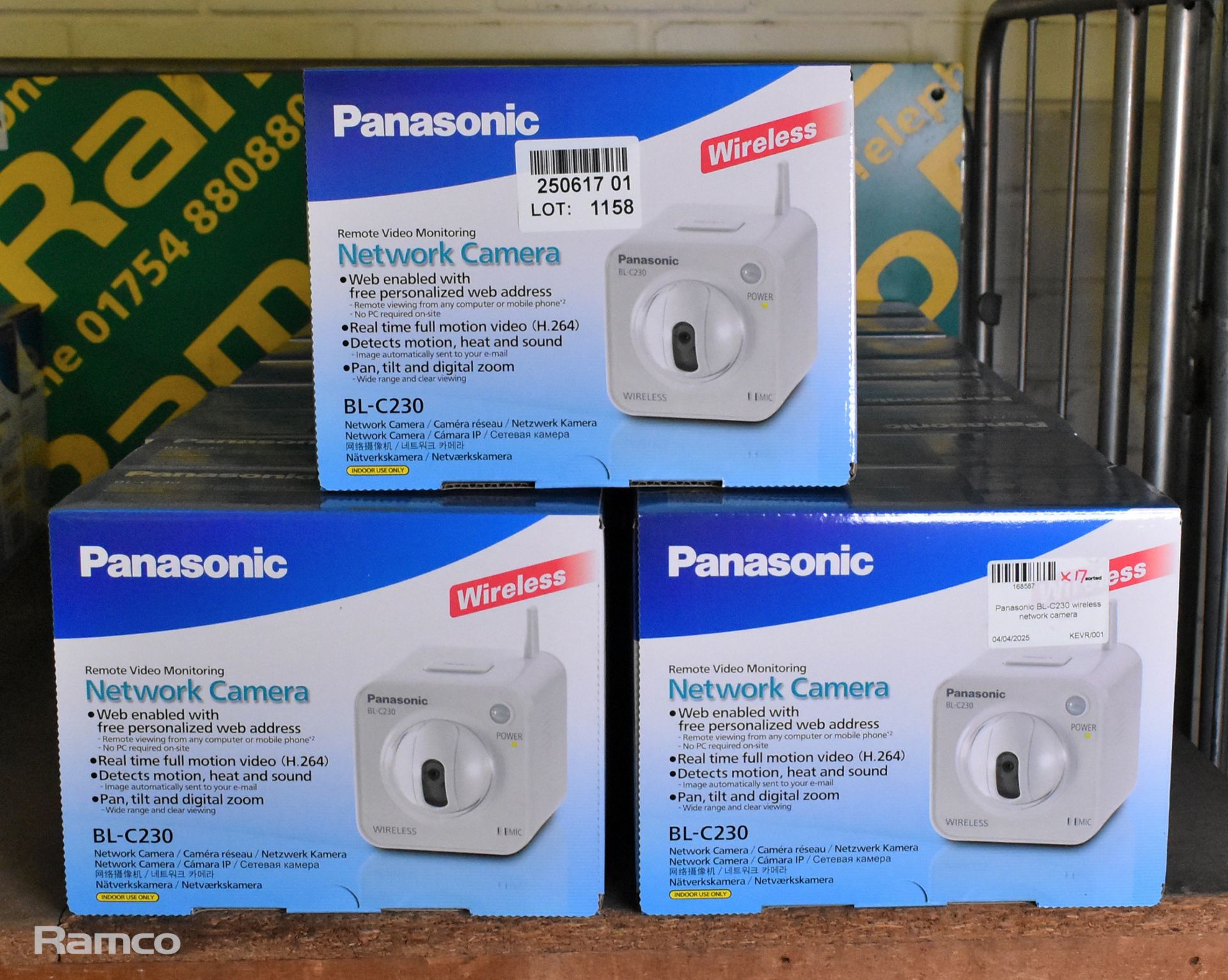 17x Panasonic BL-C230 wireless network cameras - Image 7 of 7