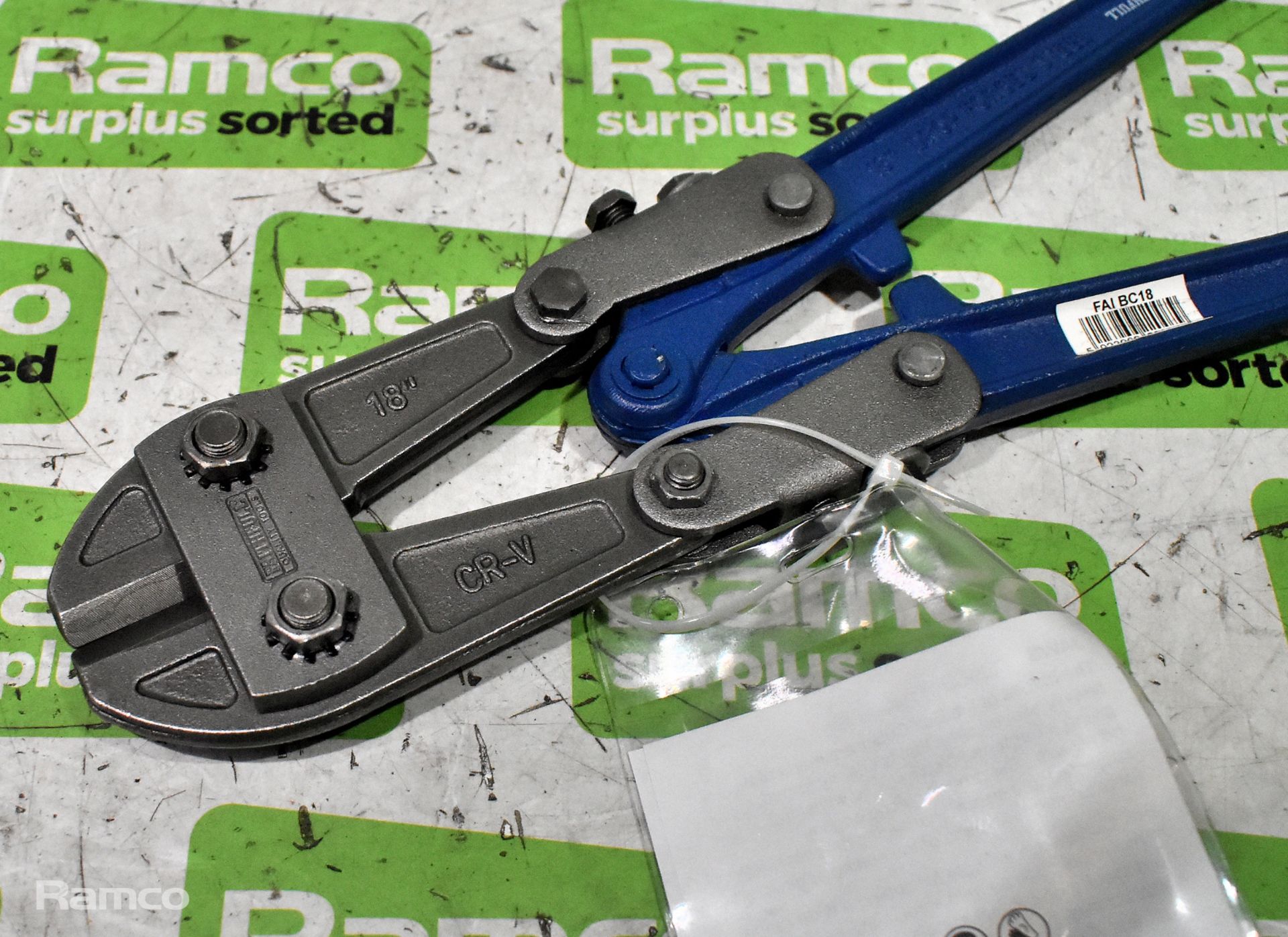 8x Faithfull FAI BC18 bolt cutters - centre cut - 460mm - Image 2 of 6
