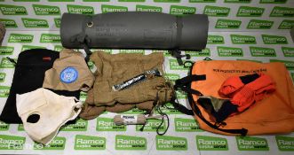 Various types of ex-military hardware and accessories - 112kg – may require repair / be incomplete
