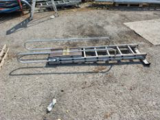 14 tread double extension ladder - approx 10ft in length