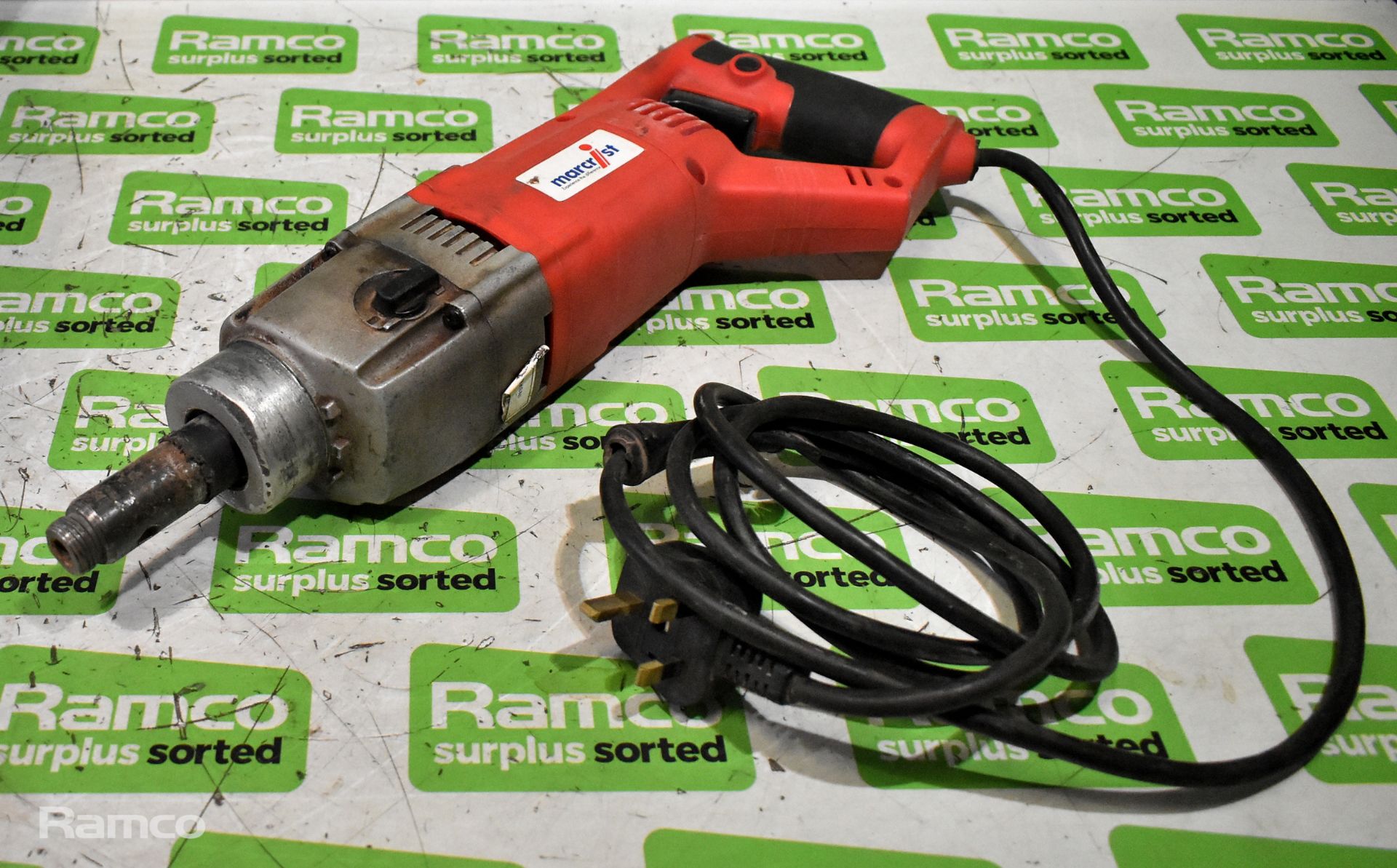 Marcrist DDM1-230 Impact diamond drill with 65mm core bit, extension bars and case - Image 3 of 8