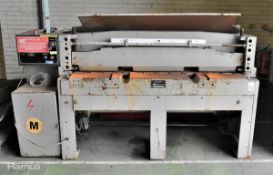 A.J. Morgan & Sons Ltd sheet metal guillotine - 6mm mild steel capacity - W 2400 x D 1620 x H 1430mm