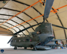 Rubb Buildings 23m Span x 36m Long Rapid Erect Hangar (REH) in 7x containers - read full description