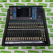 Yamaha LS9-16 digital mixing console with flight case - W 570 x D 690 x H 330mm