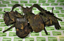 Various types of ex-military DPM accessories - 155kg – may require repair / be incomplete - see pics