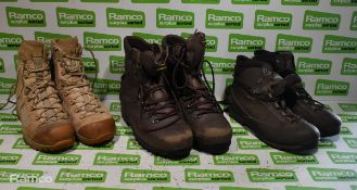 100x pairs of grade 2 various combat boots - may include - Magnum, YDS, Haix - mixed sizes