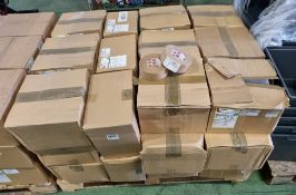 33x boxes of Scapa 3302 Buff tan linen adhesive tape - 50mm x 50M - 16 per box - Date expired