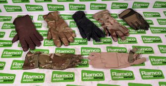 600x British Forces unpaired gloves - mixed styles - mixed sizes