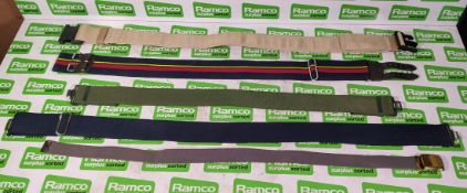 350x British Forces belts - various types and sizes