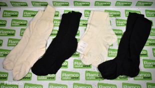 Various mixed socks - various sizes - paired & unpaired - unknown quantity - 150kg
