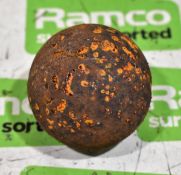 Barrel of 70mm grinding balls - approx 900kg