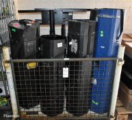 2x Konig & Meyer 26783 screen or monitor stands, 6x heavy duty tripod case - mixed sizes